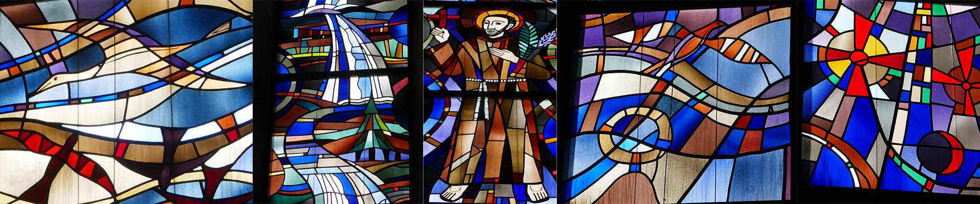 Ausschitte Kirchenfenster St. Franziskus Karlsruhe